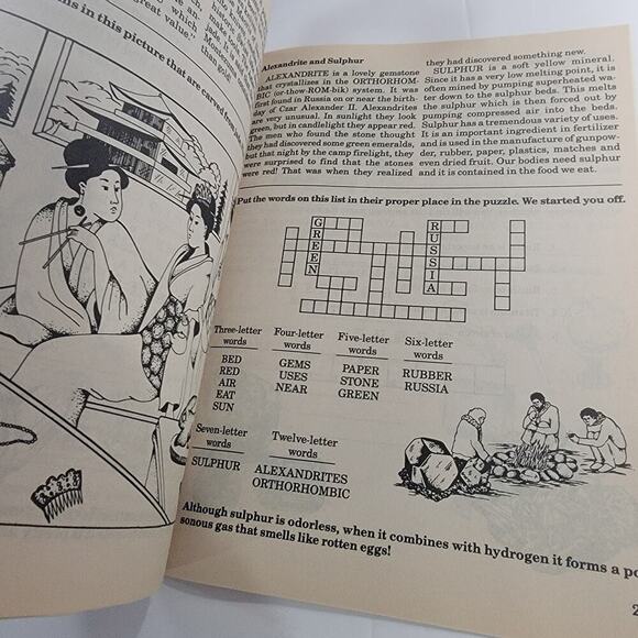 Rocks and Minerals Amazing Facts Activity Fun Book (1987, Paperback) Science Fun - Picture 6 of 8